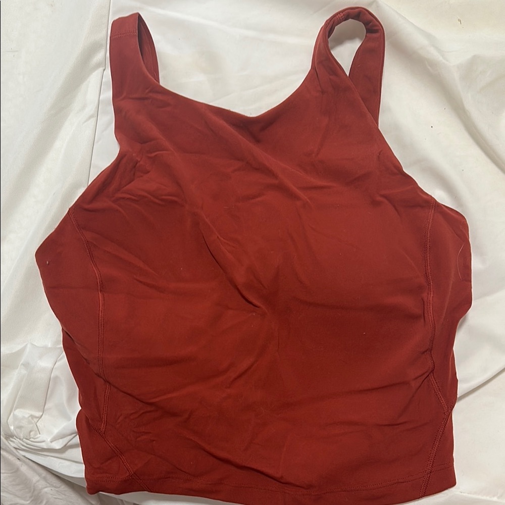 Lululemon Align High Necked Tank. Color Cayenne.